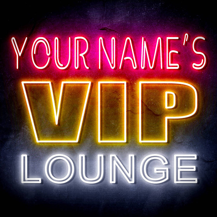 Personalized Ultra-Bright VIP Lounge LED Sign with Remote (Neon-Style, LED Technology) - Way Up Gifts