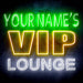 Personalized Ultra-Bright VIP Lounge LED Sign with Remote (Neon-Style, LED Technology) - Way Up Gifts