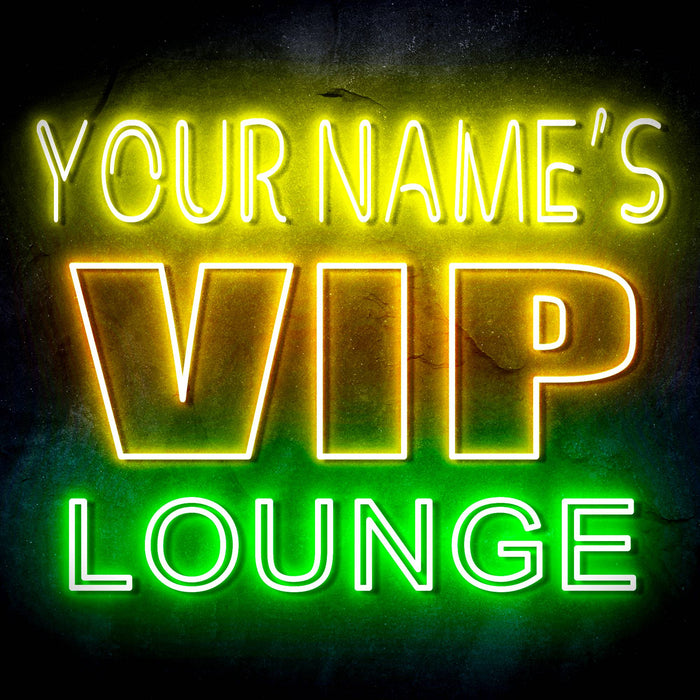 Personalized Ultra-Bright VIP Lounge LED Sign with Remote (Neon-Style, LED Technology) - Way Up Gifts
