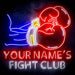 Custom Ultra-Bright Boxing Fight Club Man Cave LED Sign with Remote (Neon-Style, LED Technology) - Way Up Gifts