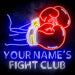 Custom Ultra-Bright Boxing Fight Club Man Cave LED Sign with Remote (Neon-Style, LED Technology) - Way Up Gifts