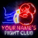 Custom Ultra-Bright Boxing Fight Club Man Cave LED Sign with Remote (Neon-Style, LED Technology) - Way Up Gifts