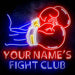 Custom Ultra-Bright Boxing Fight Club Man Cave LED Sign with Remote (Neon-Style, LED Technology) - Way Up Gifts
