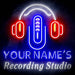 Custom Ultra-Bright Radio Music On Air Recording Studio LED Sign with Remote (Neon-Style, LED Technology) - Way Up Gifts