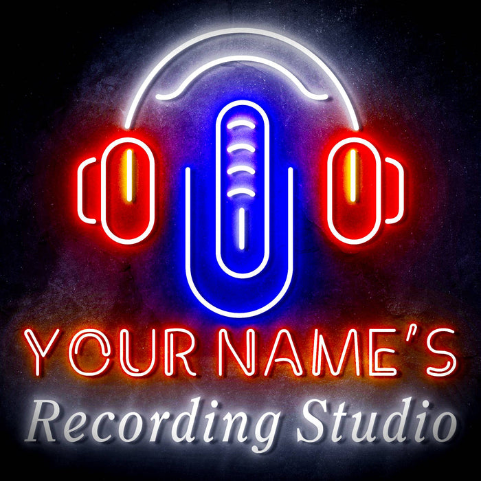 Custom Ultra-Bright Radio Music On Air Recording Studio LED Sign with Remote (Neon-Style, LED Technology) - Way Up Gifts