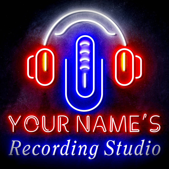 Custom Ultra-Bright Radio Music On Air Recording Studio LED Sign with Remote (Neon-Style, LED Technology) - Way Up Gifts