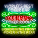 Custom Ultra-Bright Game Room Poker Bar LED Sign with Remote (Neon-Style, LED Technology) - Way Up Gifts