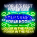 Custom Ultra-Bright Game Room Poker Bar LED Sign with Remote (Neon-Style, LED Technology) - Way Up Gifts