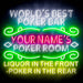 Custom Ultra-Bright Game Room Poker Bar LED Sign with Remote (Neon-Style, LED Technology) - Way Up Gifts