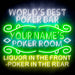 Custom Ultra-Bright Game Room Poker Bar LED Sign with Remote (Neon-Style, LED Technology) - Way Up Gifts