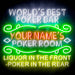 Custom Ultra-Bright Game Room Poker Bar LED Sign with Remote (Neon-Style, LED Technology) - Way Up Gifts