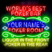 Custom Ultra-Bright Game Room Poker Bar LED Sign with Remote (Neon-Style, LED Technology) - Way Up Gifts