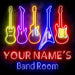 Custom Ultra-Bright Guitar Music Band Room LED Sign with Remote (Neon-Style, LED Technology) - Way Up Gifts