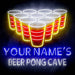 Custom Ultra-Bright Beer Pong Cave LED Sign with Remote (Neon-Style, LED Technology) - Way Up Gifts