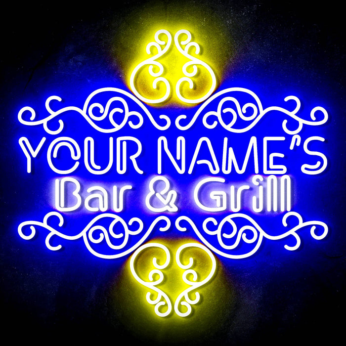 Custom Ultra-Bright Home Decor Restaurant Bar & Grill LED Sign with Remote (Neon-Style, LED Technology) - Way Up Gifts