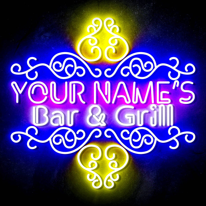 Custom Ultra-Bright Home Decor Restaurant Bar & Grill LED Sign with Remote (Neon-Style, LED Technology) - Way Up Gifts