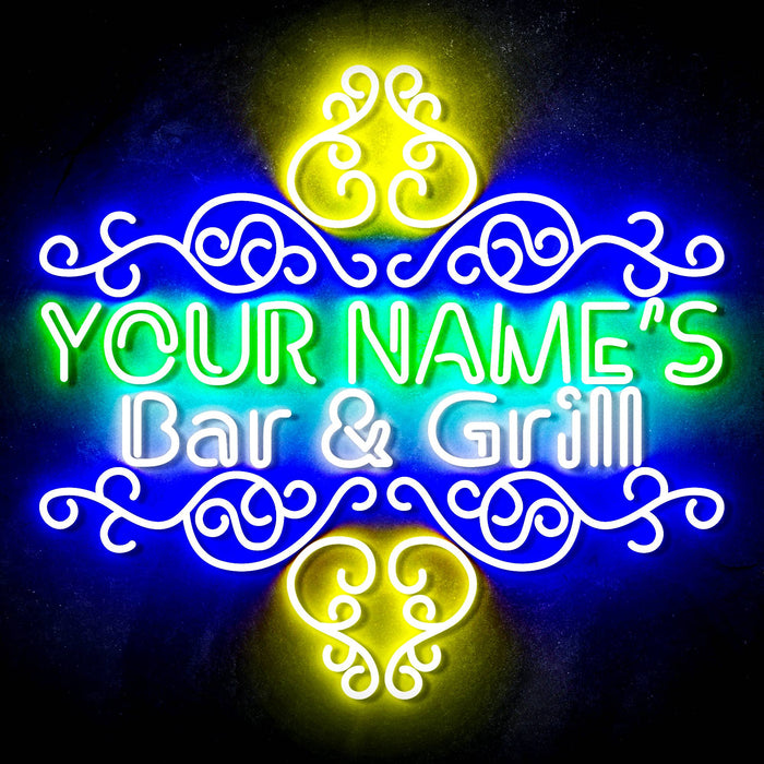 Custom Ultra-Bright Home Decor Restaurant Bar & Grill LED Sign with Remote (Neon-Style, LED Technology) - Way Up Gifts