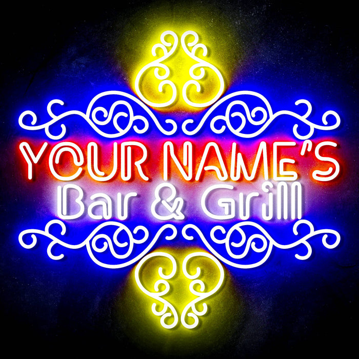 Custom Ultra-Bright Home Decor Restaurant Bar & Grill LED Sign with Remote (Neon-Style, LED Technology) - Way Up Gifts