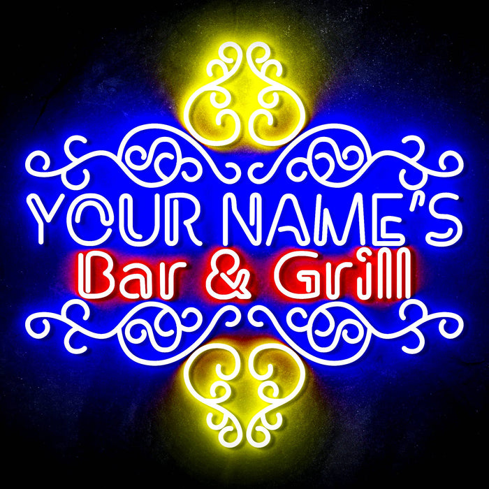 Custom Ultra-Bright Home Decor Restaurant Bar & Grill LED Sign with Remote (Neon-Style, LED Technology) - Way Up Gifts