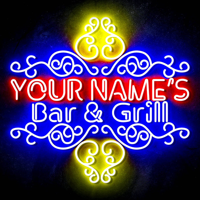 Custom Ultra-Bright Home Decor Restaurant Bar & Grill LED Sign with Remote (Neon-Style, LED Technology) - Way Up Gifts