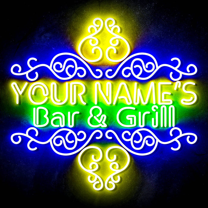 Custom Ultra-Bright Home Decor Restaurant Bar & Grill LED Sign with Remote (Neon-Style, LED Technology) - Way Up Gifts