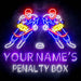 Custom Ultra-Bright Penalty Box Hockey Man Cave Bar LED Sign with Remote (Neon-Style, LED Technology) - Way Up Gifts