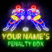 Custom Ultra-Bright Penalty Box Hockey Man Cave Bar LED Sign with Remote (Neon-Style, LED Technology) - Way Up Gifts