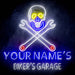 Custom Ultra-Bright Skull Tools Motorcycle Biker's Garage LED Sign with Remote (Neon-Style, LED Technology) - Way Up Gifts
