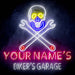 Custom Ultra-Bright Skull Tools Motorcycle Biker's Garage LED Sign with Remote (Neon-Style, LED Technology) - Way Up Gifts