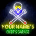 Custom Ultra-Bright Skull Tools Motorcycle Biker's Garage LED Sign with Remote (Neon-Style, LED Technology) - Way Up Gifts