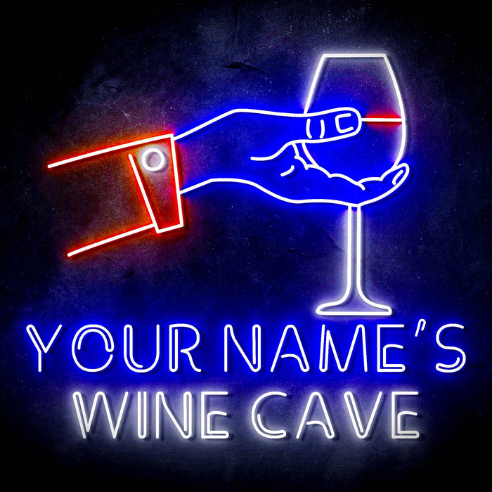Custom Ultra-Bright Lounge Room Wine Cave LED Sign with Remote (Neon-Style, LED Technology) - Way Up Gifts