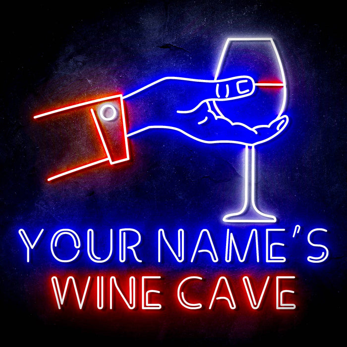 Custom Ultra-Bright Lounge Room Wine Cave LED Sign with Remote (Neon-Style, LED Technology) - Way Up Gifts