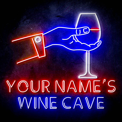 Custom Ultra-Bright Lounge Room Wine Cave LED Sign with Remote (Neon-Style, LED Technology) - Way Up Gifts