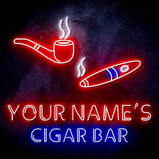 Custom Ultra-Bright Lounge Cigar Bar LED Sign with Remote (Neon-Style, LED Technology) - Way Up Gifts