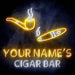 Custom Ultra-Bright Lounge Cigar Bar LED Sign with Remote (Neon-Style, LED Technology) - Way Up Gifts