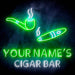 Custom Ultra-Bright Lounge Cigar Bar LED Sign with Remote (Neon-Style, LED Technology) - Way Up Gifts