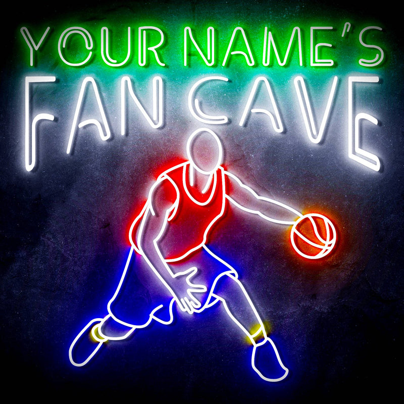 Led Basketball. Sign Custom Ultra-Bright Basketball Fan Cave LED Sign with Remote (Neon-Sty ...