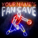 Custom Ultra-Bright Basketball Fan Cave LED Sign with Remote (Neon-Style, LED Technology) - Way Up Gifts