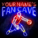 Custom Ultra-Bright Basketball Fan Cave LED Sign with Remote (Neon-Style, LED Technology) - Way Up Gifts