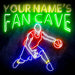 Custom Ultra-Bright Basketball Fan Cave LED Sign with Remote (Neon-Style, LED Technology) - Way Up Gifts
