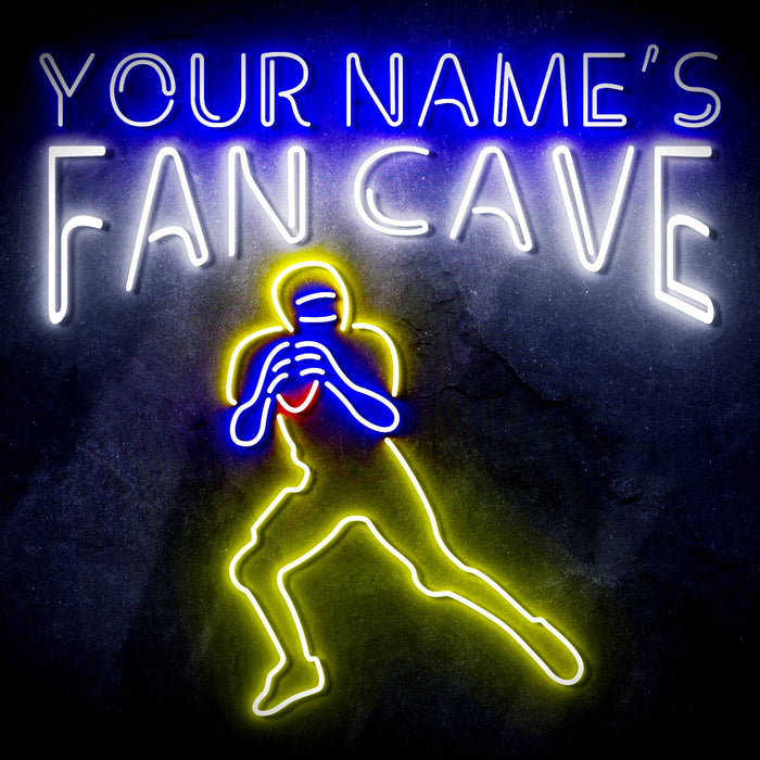Custom Ultra-Bright Football Fan Cave LED Sign with Remote (Neon-Style, LED Technology) - Way Up Gifts