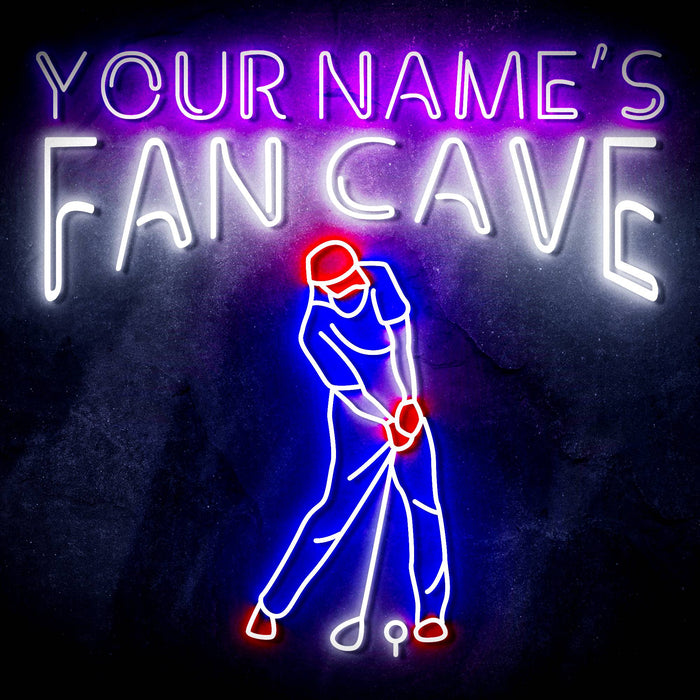 Custom Ultra-Bright Golf Club House Fan Cave LED Sign with Remote (Neon-Style, LED Technology) - Way Up Gifts