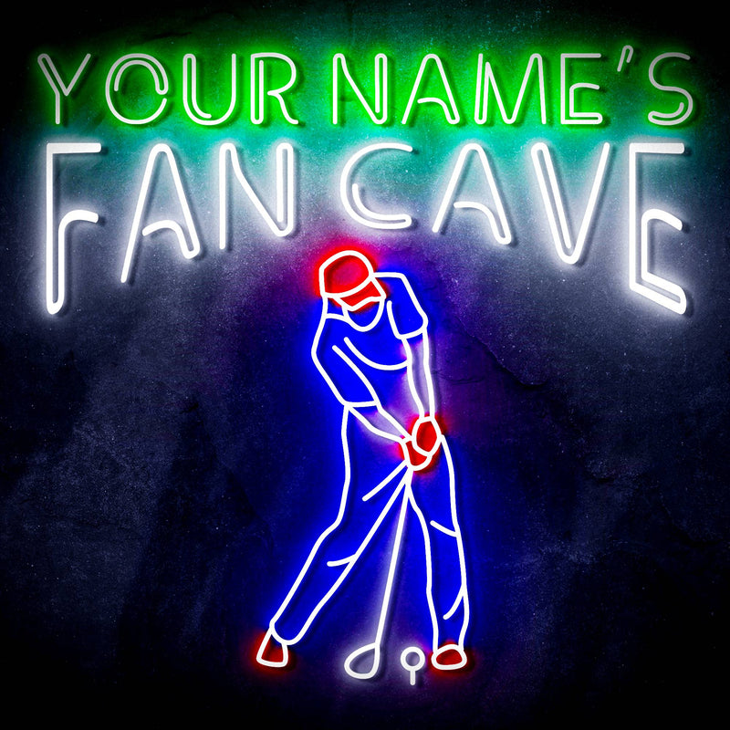 Custom Ultra-Bright Golf Club House Fan Cave LED Sign with Remote (Neon-Style, LED Technology) - LED Gift Works