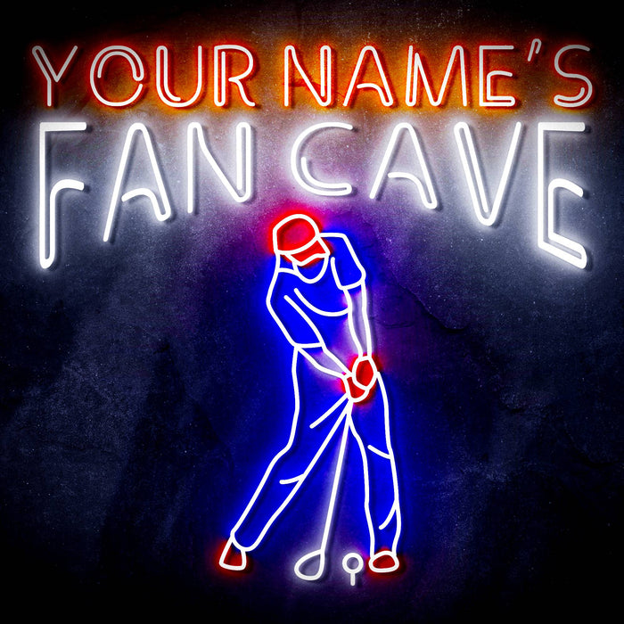 Custom Ultra-Bright Golf Club House Fan Cave LED Sign with Remote (Neon-Style, LED Technology) - Way Up Gifts