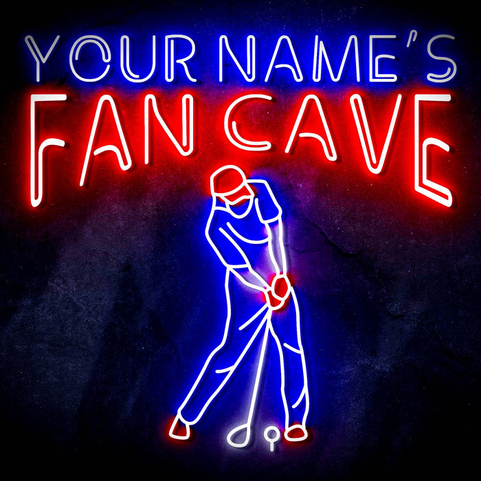 Custom Ultra-Bright Golf Club House Fan Cave LED Sign with Remote (Neon-Style, LED Technology) - Way Up Gifts