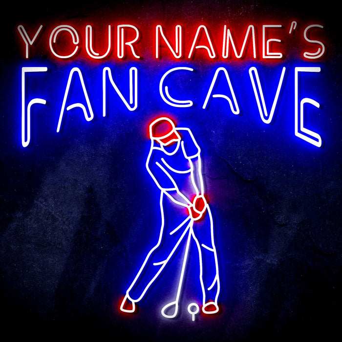 Custom Ultra-Bright Golf Club House Fan Cave LED Sign with Remote (Neon-Style, LED Technology) - Way Up Gifts