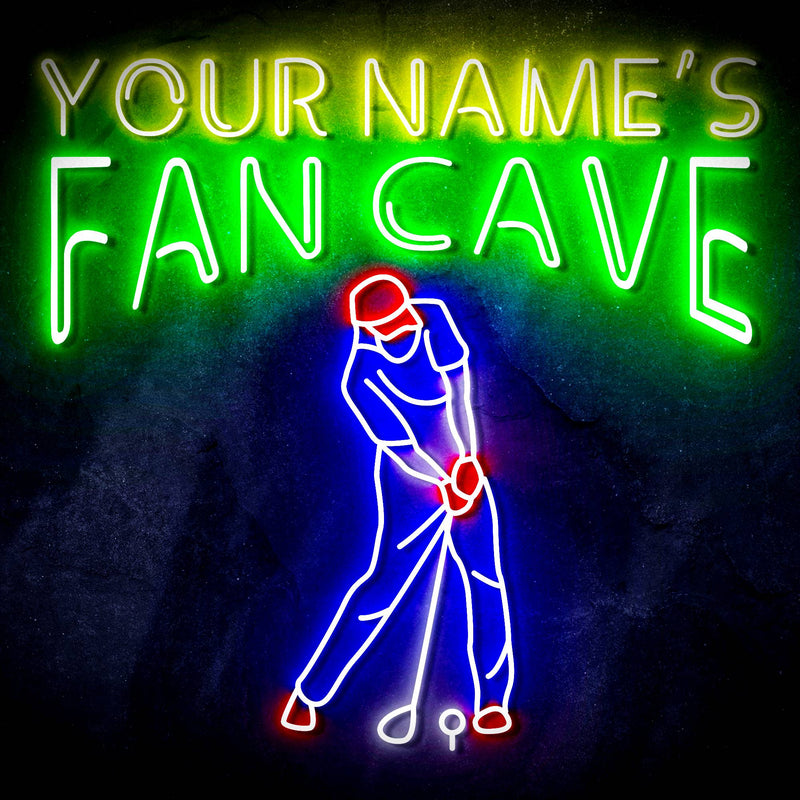 Custom Ultra-Bright Golf Club House Fan Cave LED Sign with Remote (Neon-Style, LED Technology) - LED Gift Works