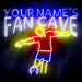 Custom Ultra-Bright Soccer Fan Cave LED Sign with Remote (Neon-Style, LED Technology) - Way Up Gifts