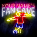 Custom Ultra-Bright Soccer Fan Cave LED Sign with Remote (Neon-Style, LED Technology) - Way Up Gifts