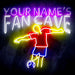 Custom Ultra-Bright Soccer Fan Cave LED Sign with Remote (Neon-Style, LED Technology) - Way Up Gifts